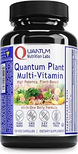 [BRSWYHQHDECAGCI4] QNL Quantum Plant Multi-Vitamin - Complete Multivitamin - Immune Support for Adults - Natural Multivitamin for Men & Women - 120 Plant-Source Capsules