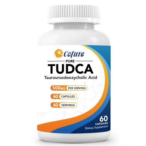 [BRSROED5AQPRMYLP] TUDCA 500mg Supplement, Liver and Gallbladder Support, Genuine Purified Bile Salts with Bitter Taste, Vegan, Gluten Free, Non GMO - 60 Capsules