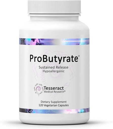 [BRSROBI6OIJR43DB] Tesseract Medical Research Probutyrate Gut Health Supplement, Butyric Acid Complex & AnaQuell QR, Stress Relief & Mood Supplemen