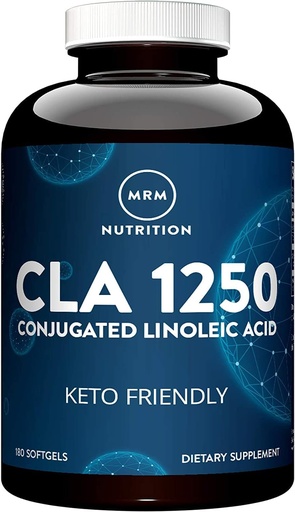 [BRSWIYQTPMJW22TG] MRM Nutrition CLA 1250 | Keto Friendly | 80% CLA High Potency | 1000mg CLA per Capsule | Healthy fats | Gluten-Free | 30 Servings