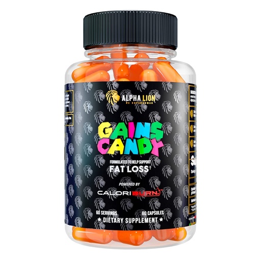 [BRSW2Z35O4FGYADX] ALPHA LION Gains Candy, Pills that Support Weight Loss, Energy Supplements, 100% Natural Extract, Calorie Burning, Regulates Healthy Metabolism, 60 Capsules (Fat Loss - CaloriBurn®)