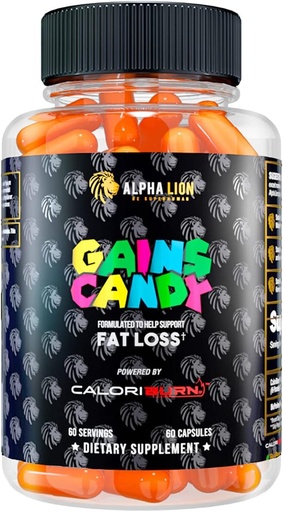 [BRSW2Z35O4FGYADX] ALPHA LION obtiene dulces, píldoras que soportan pérdida de peso, suplementos energéticos, extracto 100% natural, Calorie Burning, regula el metabolismo saludable, 60 cápsulas (Pérdida rápida - CaloriBurn®)