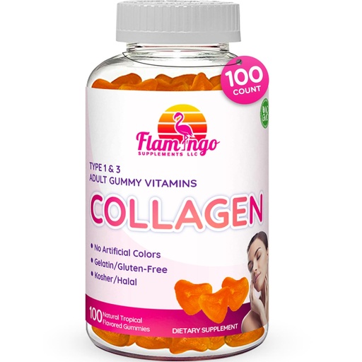 [BRSWKZQFCEPGKCQ3] Collagen Gummies- Natural Marine Collagen for Women, and Men- Collagen Supplements for Skin Hair, Nails- Hydrolyzed Type 2 & 1 3- Replace Pills and Powders - No Gelatin, Kosher, Halal- 100 Ct.