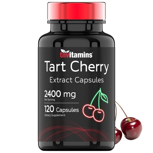 [BRSRMCQ7A4AWKHI4] Tart Cherry Capsules (2400 MG - 120 Count) | From Montmorency Cherry Extract | Provides Antioxidants, Anthocyanins, & Phytonutrients | Tart Cherry For Sleep and More! | Non-GMO, Made in the USA!