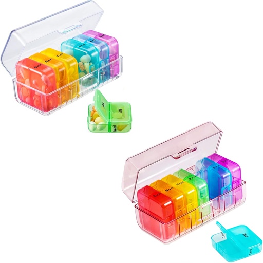 [BRSRMAD7DF6AK333] Pill Organizer 2 Times a Day
