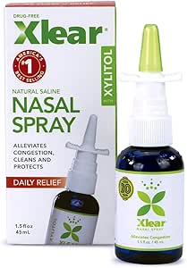 [BRSWICQ6PIMBO3AV] Xlear Natural Nasal Spray with Xylitol, 1.5 fl oz (Pack of 1)