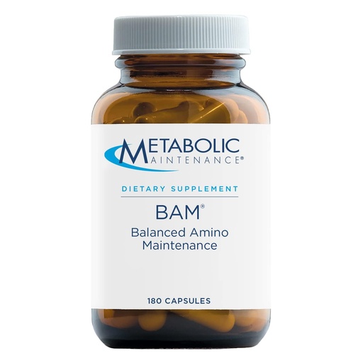 [BRSWIYQHAEIBWDLI] Metabolic Maintenance BAM - Essential Amino Acid Formula - Supports Energy & Brain Function - Hypoallergenic - 120 Servings - 120 Capsules