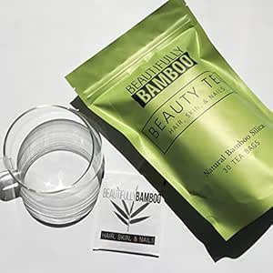 [BRSWGCY3C4FQGYDG] [Beautifully Bamboo] Silica Rich Bamboo Tea for Hair, Skin, Nails (30 Filter Paper Bags)