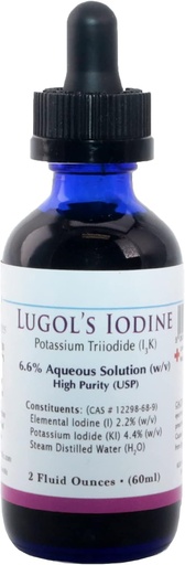 [BRSW2CYNPNYBO2YZ] Lugols Iodine (Potassium Triiodide 6.6%) USP 2 Oz