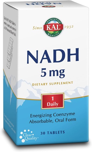 [BRSWIYT3OMAQGC32] KAL 5 Mg Nadh Tablets, 30 Count
