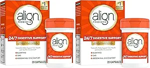 [BRSROGD3CUMAGADO] Align Probiotics, Probiotic Supplement for Daily Digestive Health, 28 Capsules, #1 Recommended Probiotic by Gastroenterologists (Packaging May Vary) (Pack of 2)