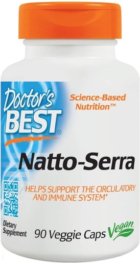 [BRSWIGYABQEAAYDO] Doctors Best, Natto Serra, 90 Count