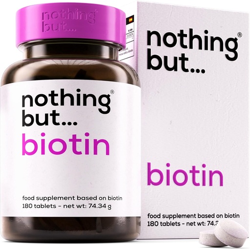 [BRSWYBADOQFQEAA4] Biotin Tablets for Hair Growth 10000 mcg - Biotin Hair Growth Vitamins for Hair Loss - Biotin Hair, Skin and Nails Vitamins for Women & Men - Metabolism Support Supplement - 180 Vegan Tablets