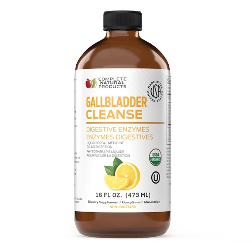 [BRSWGZ37CEGR6YIZ] Complete Natural Products Gallbladder Support Liquid 16oz Supplement - Apple Cider Vinegar Formula with Turmeric Beet Milk Thistle Enzymes, Digestive Cleanse Aid for Liver Health, USA Made Kosher