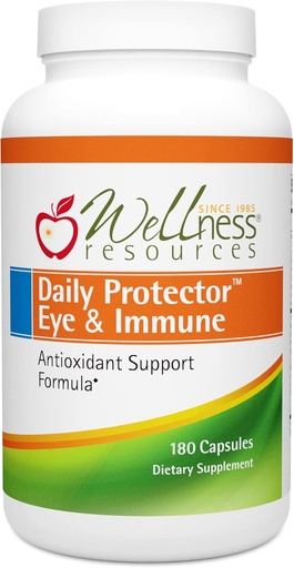[BRSWI2Q3AQBWO3Q5] Wellness Resources Daily Protector Eye & Immune - Lutein, Lycopene, Zeaxanthin, Cryptoxanthin, Bilberry and More for Eye, Immune, and Skin Health (180 Capsules)