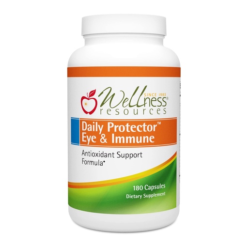 [BRSWI2Q3AQBWO3Q5] Wellness Resources Daily Protector Eye & Immune - Lutein, Lycopene, Zeaxanthin, Cryptoxanthin, Bilberry and More for Eye, Immune, and Skin Health (180 Capsules)