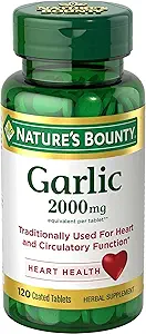 [BRSWIG34BYOAOG34] Nature's Bounty Garlic 2000mg, Tablets 120 ea (Pack of 3)