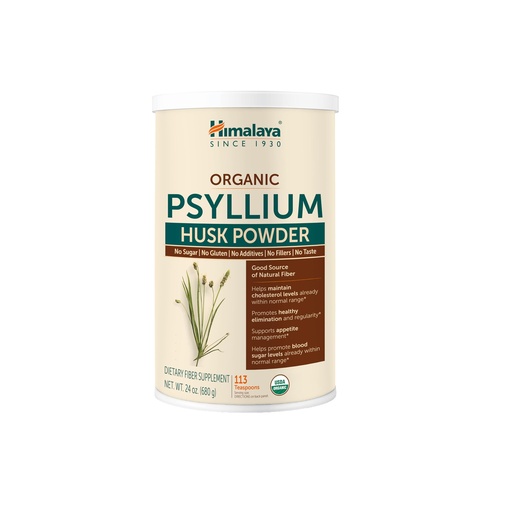 [BRSW2ZY3BZ5QECDO] Himalaya Organic Psyllium Husk Powder, Daily Psyllium Fiber Supplement for Supporting Digestive Health and Regularity - Vegan, Non-GMO, Sugar Free, Gluten Free, 24oz