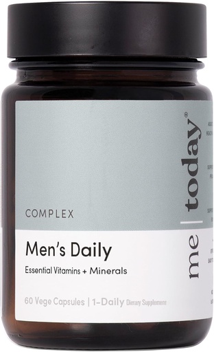 [BRSRMEIFOB5RS2YY] me today Multivitamin for Men, Mineral Supplements with 27 Vitamins, Minerals and Herbs, Including D, C, A, B, Biotin and Zinc, Vegetarian | General Health Supplements | 60 Capsules