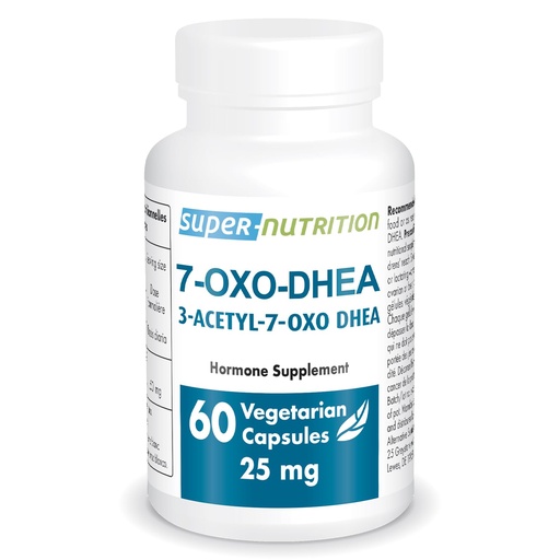 [BRSWYEAFCUDR4EIZ] Supersmart 7-OXO DHEA 25mg - Advanced DHEA Metabolite Supplement | Non-GMO & Gluten Free - 60 Vegetarian Capsules
