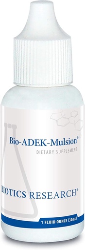 [BRSWIHIIC57AIE34] Biotics Research Bio ADEK Mulsion - Emulsified Formula, Improved Bioavailability, Supports Healthy Immune Responses, Bone Health, Eye Health, Cardiovascular Health, 1 fl oz