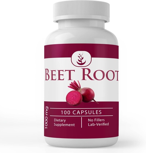 [BRSWYZQ5OQNR6FIZ] Чистий оригінальні інгредієнти Beet Root, (100 капсули) Завжди чистий, не добавки або наповнювачі, Lab Verified