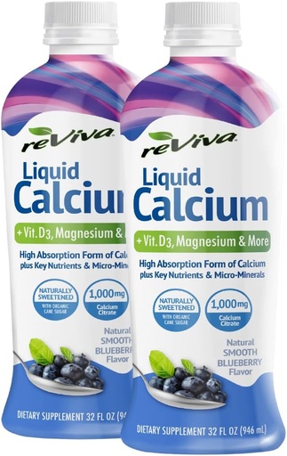 [BRSWKGIQBIDB6HYV] ReViva Liquid Calcium Twin Pack