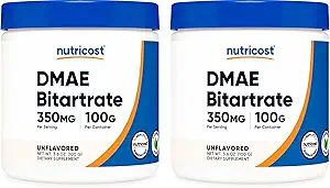 [BRSWKEY2AFYBYG3E] Nutricost Pure DMAE-Bitartrate Powder 100G (2 Bottles)