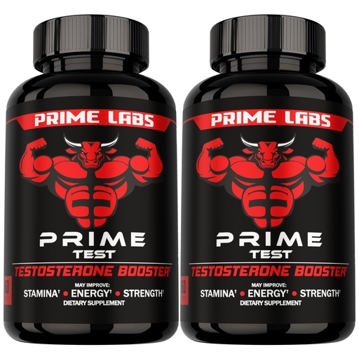 [BRSW2FI6PIBBAG3D] Prime Labs Testosterone Supplement for Men (2-Pack) - Stamina, Endurance, Energy, & Strength - Men's Testosterone Booster & Workout Supplement - 120 Caplets