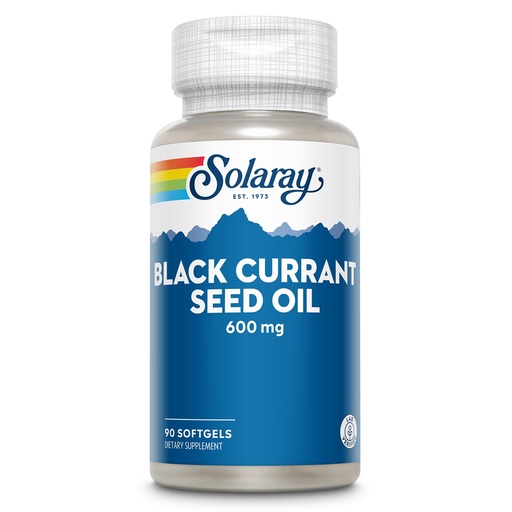 [BRSWIYQAO4GQMF3G] SOLARAY Black Currant Seed Oil 600 mg - Supplying Antioxidants, Gamma Linolenic Acid (GLA), Alpha Linolenic (ALA) and Linoleic Acid (LA) - Skin Health Support - 60-Day Guarantee, 90 Serv, 90 Softgels