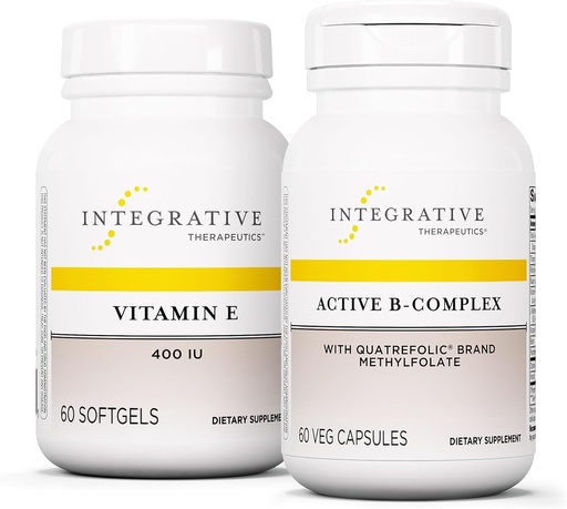 [BRSROCYYDIHGGC35] Integrative Therapeutics Bundle with Active B-Complex, 60 Capsules & Vitamin E, 60 Softgels - Active B-Complex to Support Energy Metabolism* - Vitamin E to Support Heart Health & Antioxidant Activity*