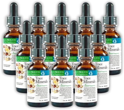 [BRSWYZIHPMPAIG34] Morter Trace Minerals in Colloidal Suspension (12 Pack) Morter HealthSystem Best Process Alkaline — Nutrient Dense Trace Elements, Fulvic Minerals & Amino Acids