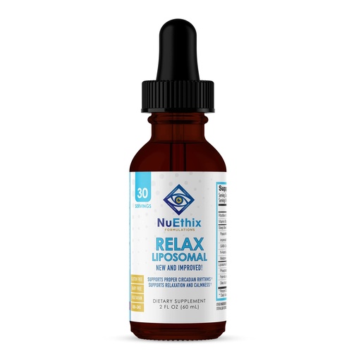 [BRSW2FQBBMIAIYD4] NuEthix Formulations Relax Liposomal Supplement Formula to Support Relaxation & Calm, 2 Fluid Ounces, 30 Servings
