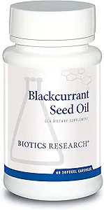 [BRSWGFI7PIPRSAYV] Biotics Research Blackcurrant Seed Oil 535 mg Natural Source of Gamma Linolenic Acid GLA 80 mg softgels, Supports Cardiovascular Health, Normal Tissue Repair, Immune System, Women’s Health 60 Capsules