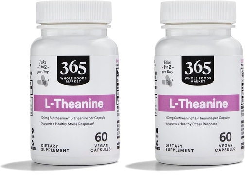 [BRSRAGT7CJ4BEYLX] Whole Foods Market, L-Theanine 100mg, 60 ct (Pack of 2)