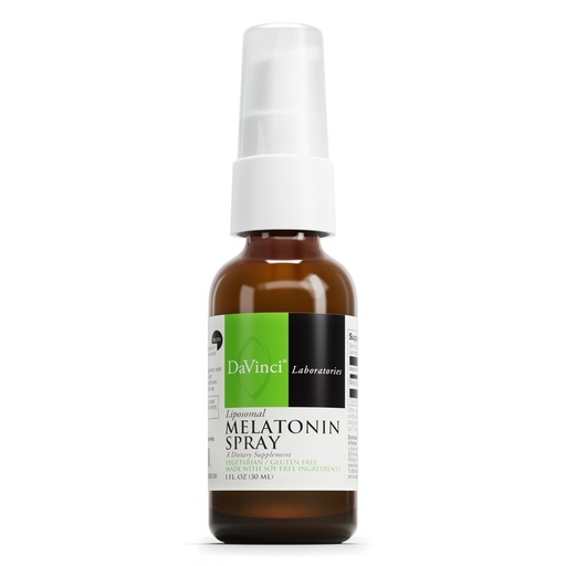 [BRSWIZ3RAJYBUDA5] DAVINCI Labs Liposomal Melatonin Spray - Sleep Support Supplement - Bedtime Spray with 3mg Melatonin Per Serving - Fast-Acting Formula - Supports Restful Sleep - 30 mL