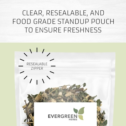 [BRSRMZDQBEFB4DQ7] Evergreen Herbs Cuachalalate Herb (Amphipetyglum Adstringens) - Resealable Stand Up Pouch to Ensure Freshness! (Tea Bags)