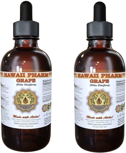 [BRSWIADQAB4GKCAZ] Grape Liquid Extract, Grape (Vitis Vinifera) Seed Tincture Supplement 2x2 oz
