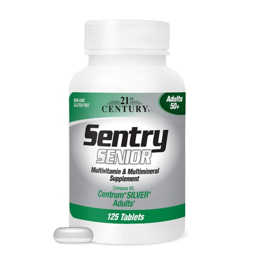 [BRSWIY37BQBQEC3A] 21st Century Sentry Senior Tablets, 125-Count (22390)