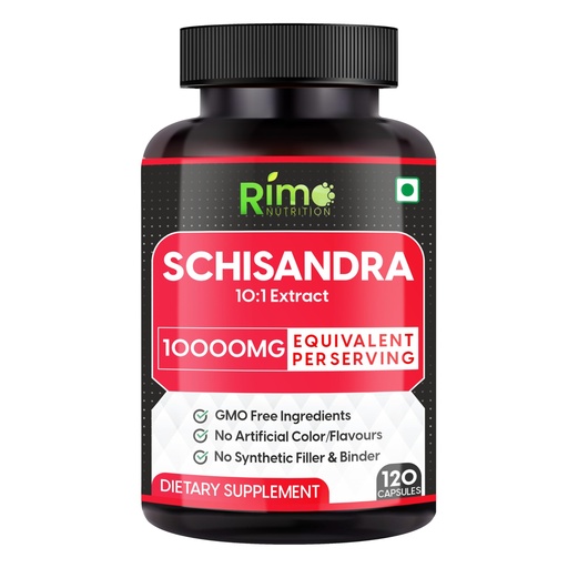 [BRSRAAIFA4BBEH3A] Schisandra Supplement - Standardized to Schisandrins, Pure Schisandra Chinensis Fruit Extract, 120 Capsules