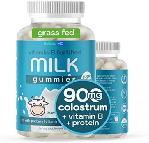 [BRSRMZL3OVYRMYDD] Colostrum Gummies untuk Anak-anak Dewasa 124; Colostrum Milk Protein Gummies dengan Vitamin B Kompleks 124; Gula Bebas 60
