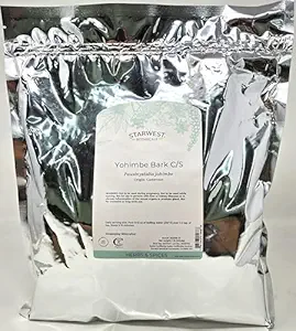 [BRSWIYANDMPR4DTG] Yohimbe Bark Wildcrafted Cut & Sifted - Pausinystalia yohimbe, 1 lb,(Starwest Botanicals)