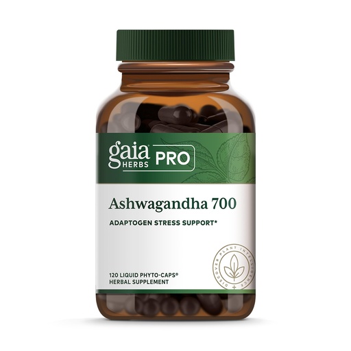 [BRSRMZADCAORMAYZ] GAIA HERBS PRO Ashwagandha 700 - Healthy Immune Support Supplement* - Single-Herb Formula with Organic Ashwagandha - Vegan, Gluten-Free, Soy-Free - 120 Liquid Phyto-Caps (60 Servings)