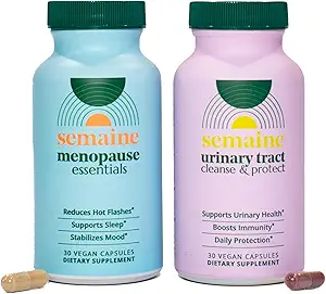 [BRSRO2Q6DIIWEE37] Peri/Menopause + Bladder Support Bundle - Ease Hot Flashes & Night Sweats, Powerful Bladder Support, Stabilize Mood & Thicken Hair. Science-Backed | 1 Month Supply