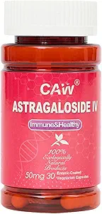 [BRSWIGA7BEFGAC36] CAW Astragaloside IV Immune Support | Max Absorption Anti-Aging Supplement | 50mg 30 Enteric-Coated Vegetarian Capsules