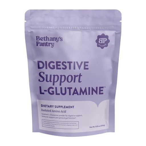 [BRSROFL3PMNQGHLZ] Bethany’s Pantry – L-Glutamine Powder for Gut Health - Pure Digestive Support Amino Acid Supplement - 99.7% Purity, Vegan, Gluten Free, Non-GMO - Unflavored, 50 Servings (8.8 oz)