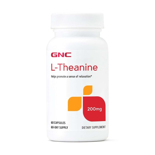 [BRSWYZD4O4BQ4ET5] GNC L-Theanine 200mg, Promotes Relaxation, 60 Capsules