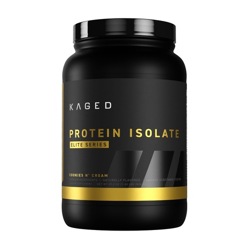 [BRSROFIPAAAQEFIZ] Kaged Whey Protein Isolate Elite Powder | Cookies & Cream | Whey, Casein, & Milk Protein Blend | Post Workout Recovery Drink | Supports Muscle Building | Supplements for Men & Women | 2 lbs