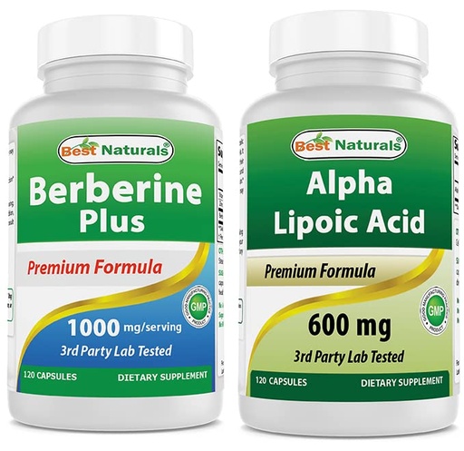 [BRSRMBT3AEBQOEI7] Best Naturals Berberine Plus 1000mg & Alpha Lipoic Acid 600 mg