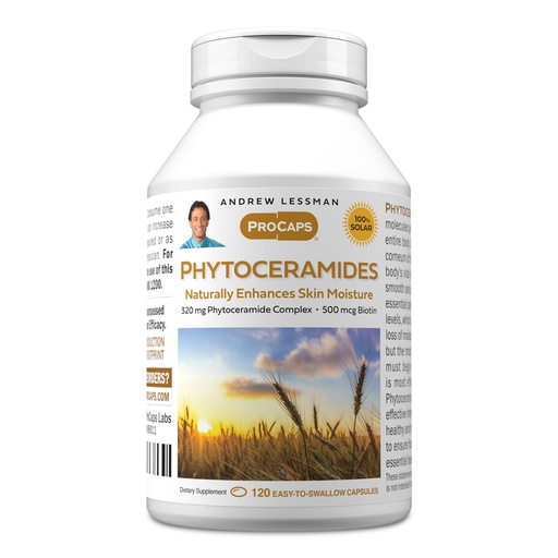 [BRSWKFIYAUPGI2Q7] ANDREW LESSMAN Phytoceramides with Biotin 120 Softgels - Skin’s Vital Natural Internal Moisturizer. Naturally Enhances Soft, Smooth, Radiant Skin. No Additives. Small Easy to Swallow Softgels